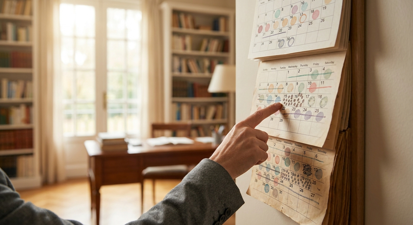 Calendrier marquant les années pour l'abattement fiscal