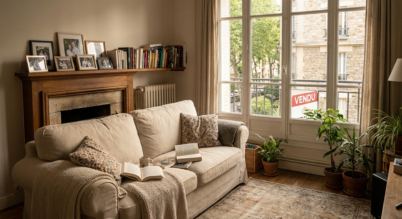 Intérieur d'une résidence principale vendue
