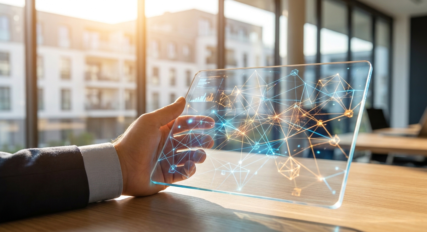 Interface numérique montrant des algorithmes et des bases de données techniques.