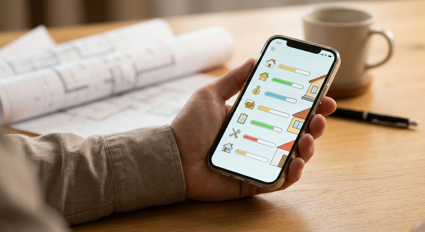 Écran de smartphone affichant l'application Colibrimo avec un chiffrage de travaux